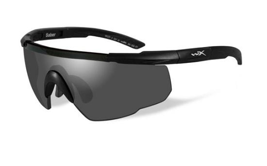 Picture of Wiley X Saber Advanced Shooting Glasses Grey Lens Black Frame