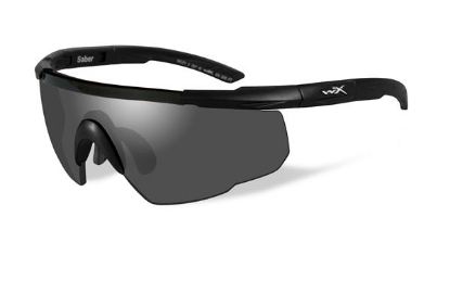 Picture of Wiley X Saber Advanced Shooting Glasses Grey Lens Black Frame