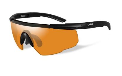 Picture of Wiley X Saber Advanced Shooting Glasses Rust Lens Black Frame 
