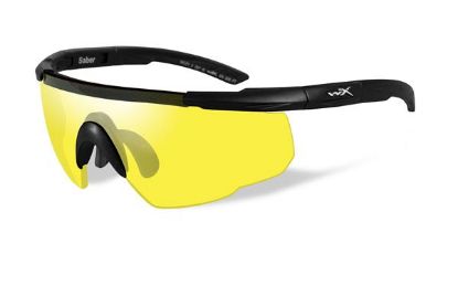Picture of Wiley X Saber Advanced Shooting Glasses Yellow Lens Black Frame 