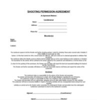 Shooting Permission