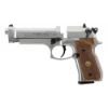 Picture of Umarex Beretta M92 FS Nickel with Wooden Grips