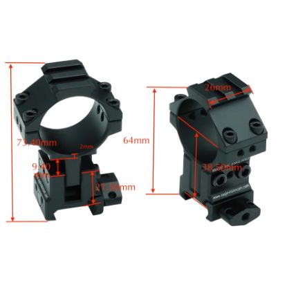 Picture of Infinity Elevation Adjustable Scope Mount 30mm Ring Picatinny