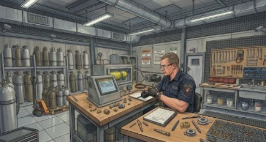 Picture of Air Cylinder Bottle Testing