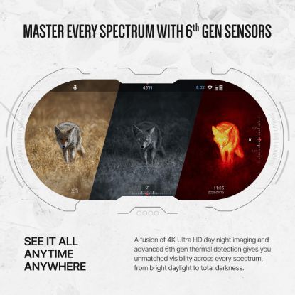 Picture of ATN Binox 6 Dual Thermal 256x192 Day / Night / Thermal 4K UHD LRF