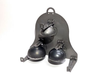 Picture of Ding Dong Targets Large Triple Bell Shape Bell Target